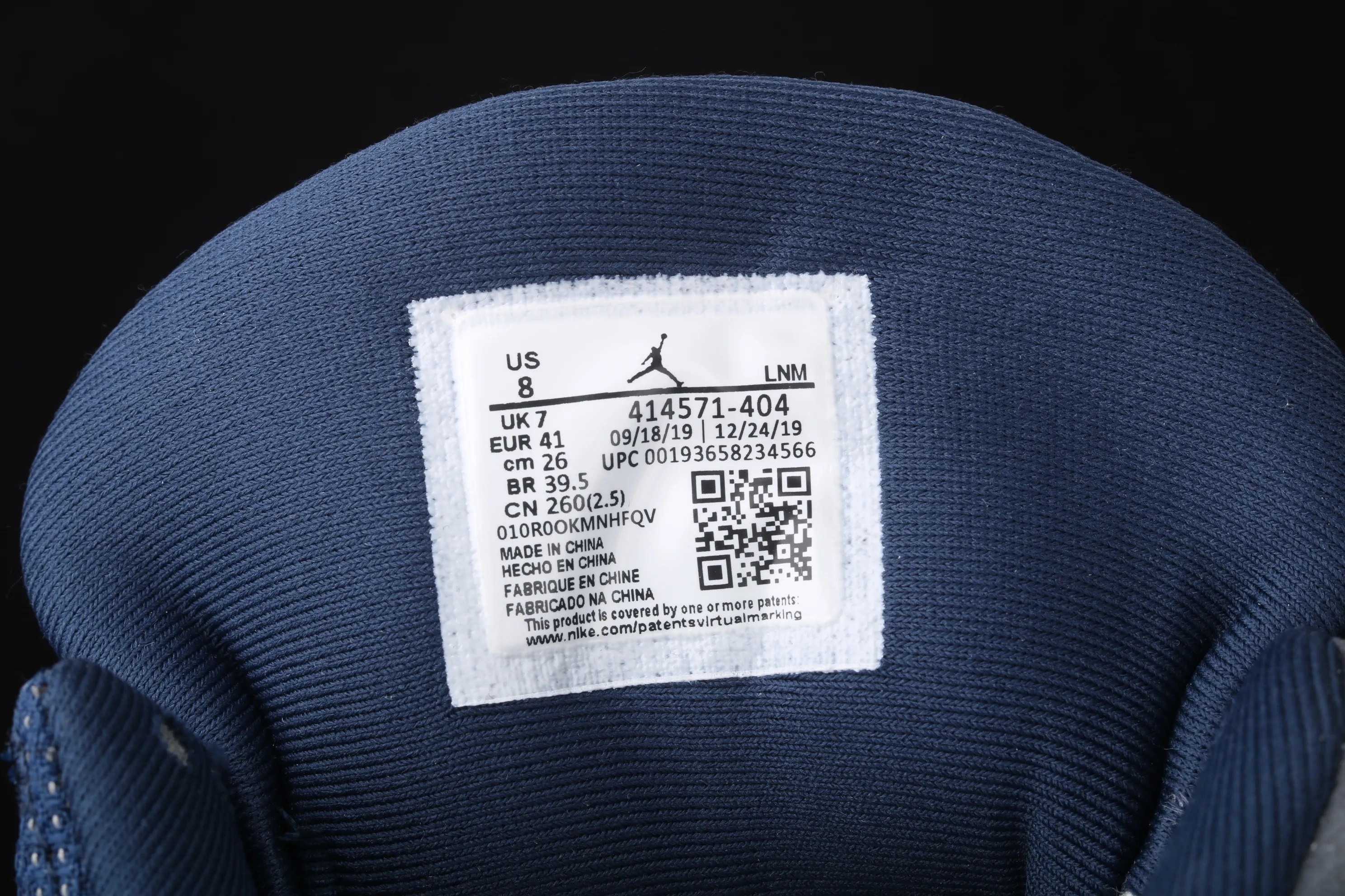 All categories Air Jordan Jordan series basketball shoes Air Jordan 13 Air Jordan 13 Flint GIGI AJ13 Joe 13 white blue navy blue 3M reflective version 415171-404